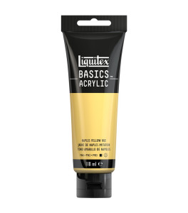 Liquitex Basics Colour 118ml Tube 601 Naples Yellow